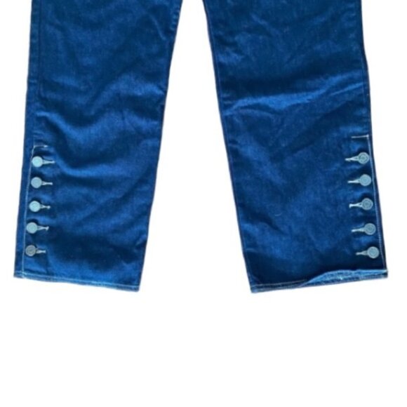 High Waisted Button Cuff Jeans Size 10 - Picture 7 of 12